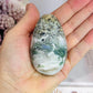 Moss Agate Druzy Egg On Stand 160g