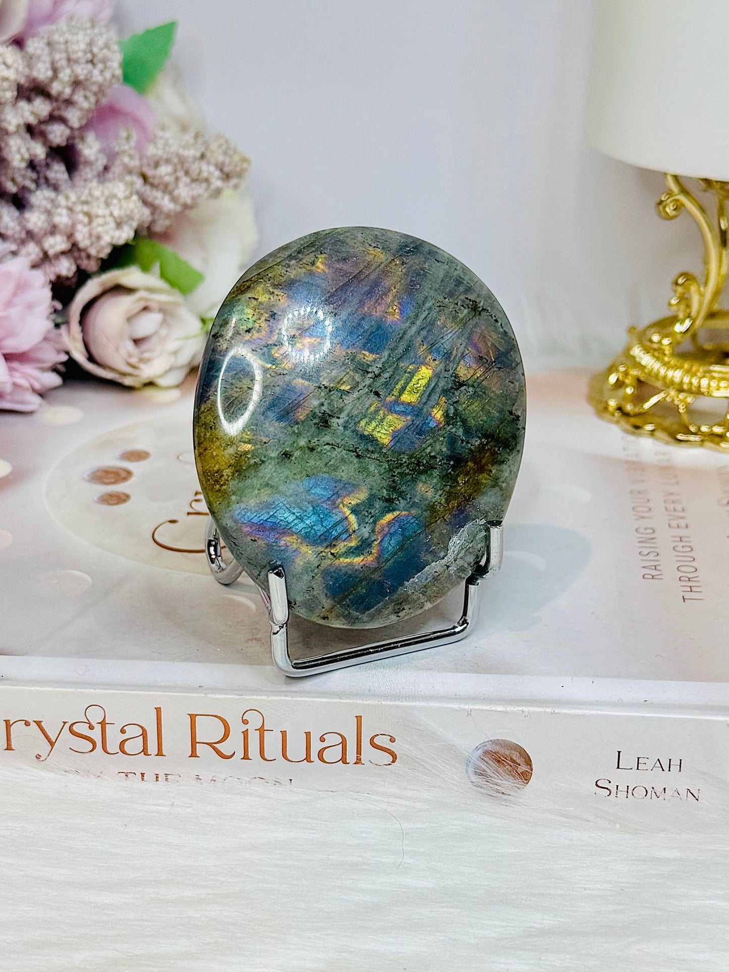 Labradorite Freeform Full of Flash on Stand 7cm