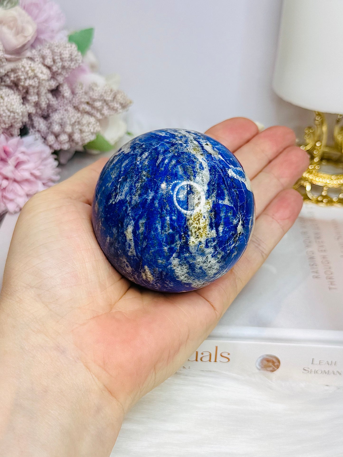 Large Lapis Lazuli Sphere on Stand 437g