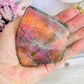 Wow! Incredible Pink, Purple & Orange Flash Natural Labradorite Polished Freeform 324grams