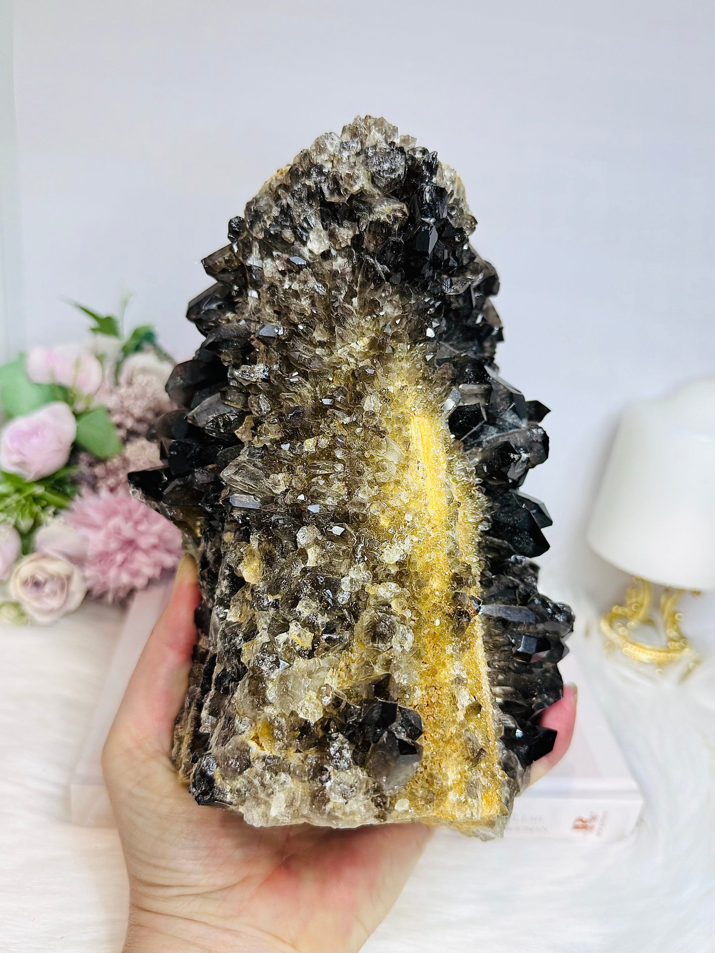 Huge Smokey Quartz Cluster 3.29KG 18cm