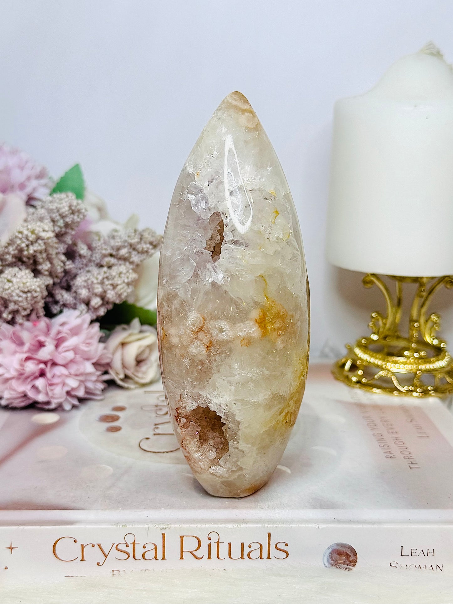 Large Pink Amethyst Druzy Freeform 14cm 522g