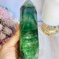 High Grade Incredible Stunning Rainbow Fluorite Tower Full of Clarity & Rainbows 15cm