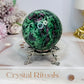 Ruby Zoisite Sphere on Stand 381g