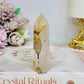 Dentrictic Leaf Rose Quartz Tower 8cm