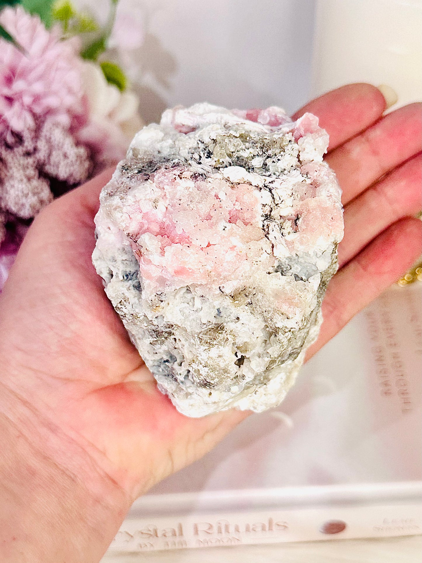 ⚜️ SALE ⚜️ Absolutely Beautiful Large 426gram Natural Glistening Pink Opal Specimen From Peru