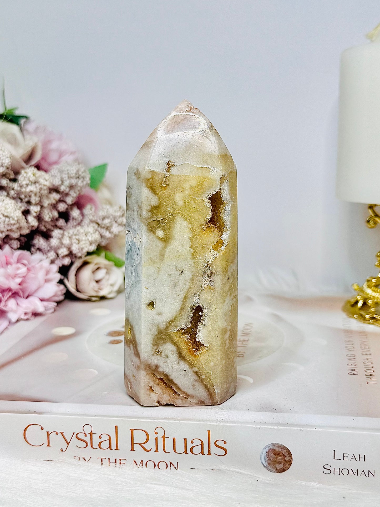 Pink Amethyst Druzy Tower 11cm