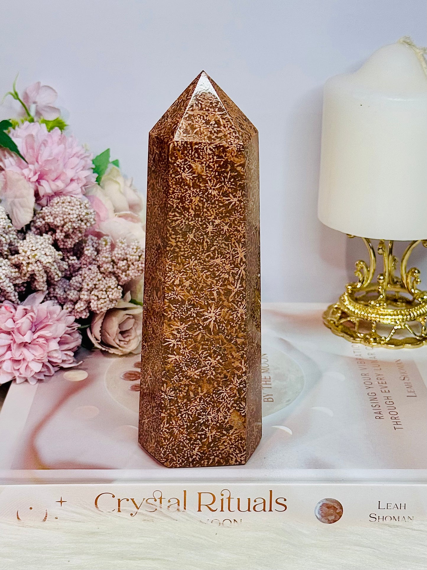 Gorgeous Natural Starburst Jasper Chunky Tower 17cm