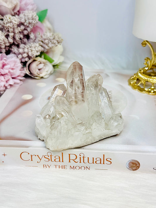 Pink Himalayan Quartz Cluster 209g