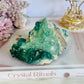 Natural Green Cubed Fluorite In Matrix Specimen 444grams