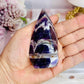 Beautifully Carved Chevron | Dream Amethyst Flame 8.5cm