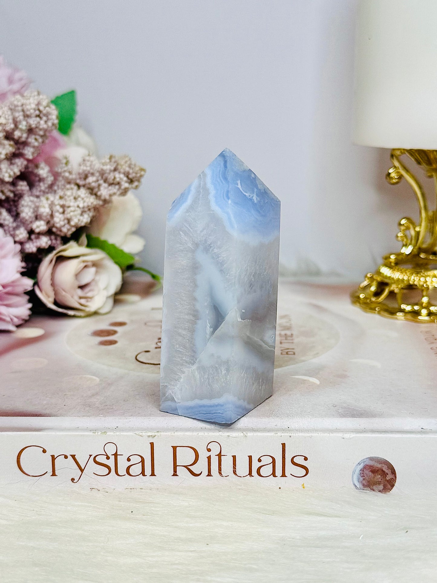 Blue Lace Agate Tower 7.5cm