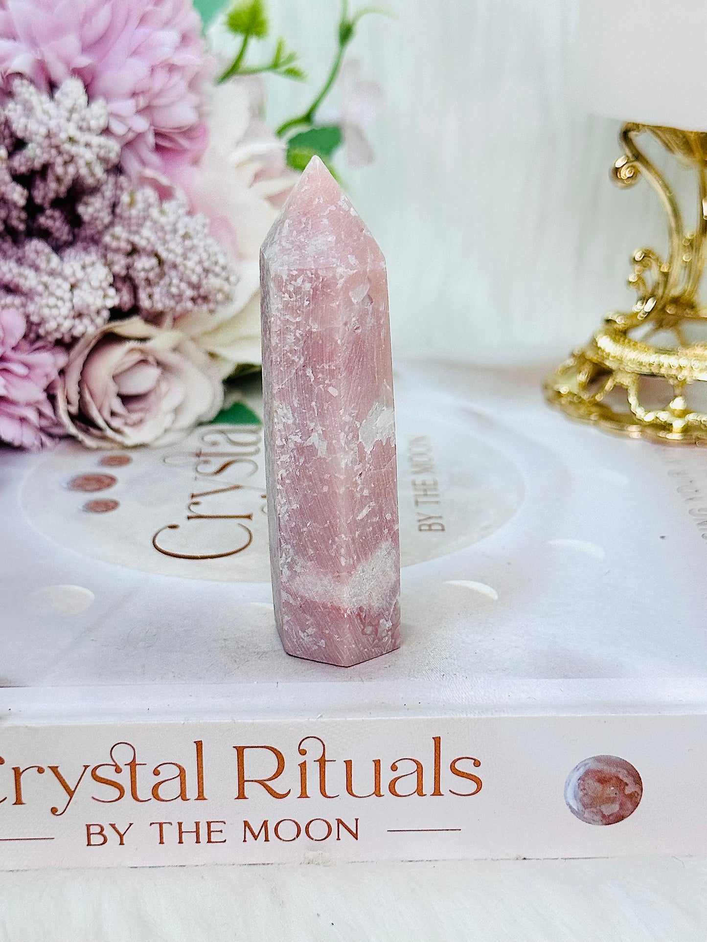 Gorgeous 8cm Pink Opal Tower