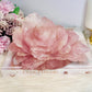 Huge Rose Quartz Carved Flower | Rose 1.4KG