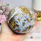 Large Brecciated Jasper Sphere on Stand 1.12KG