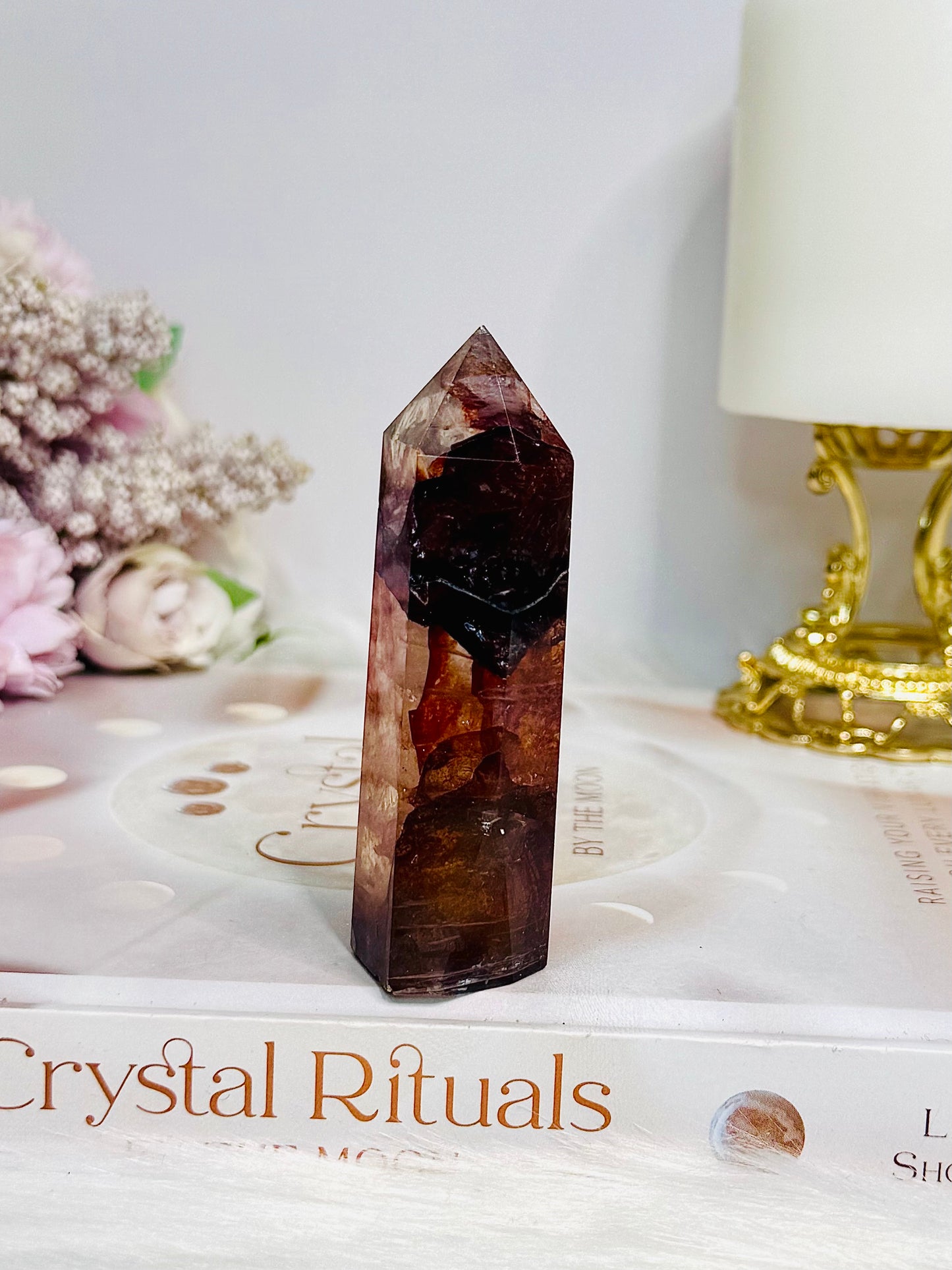 High Grade Fire Quartz Tower 8.5cm