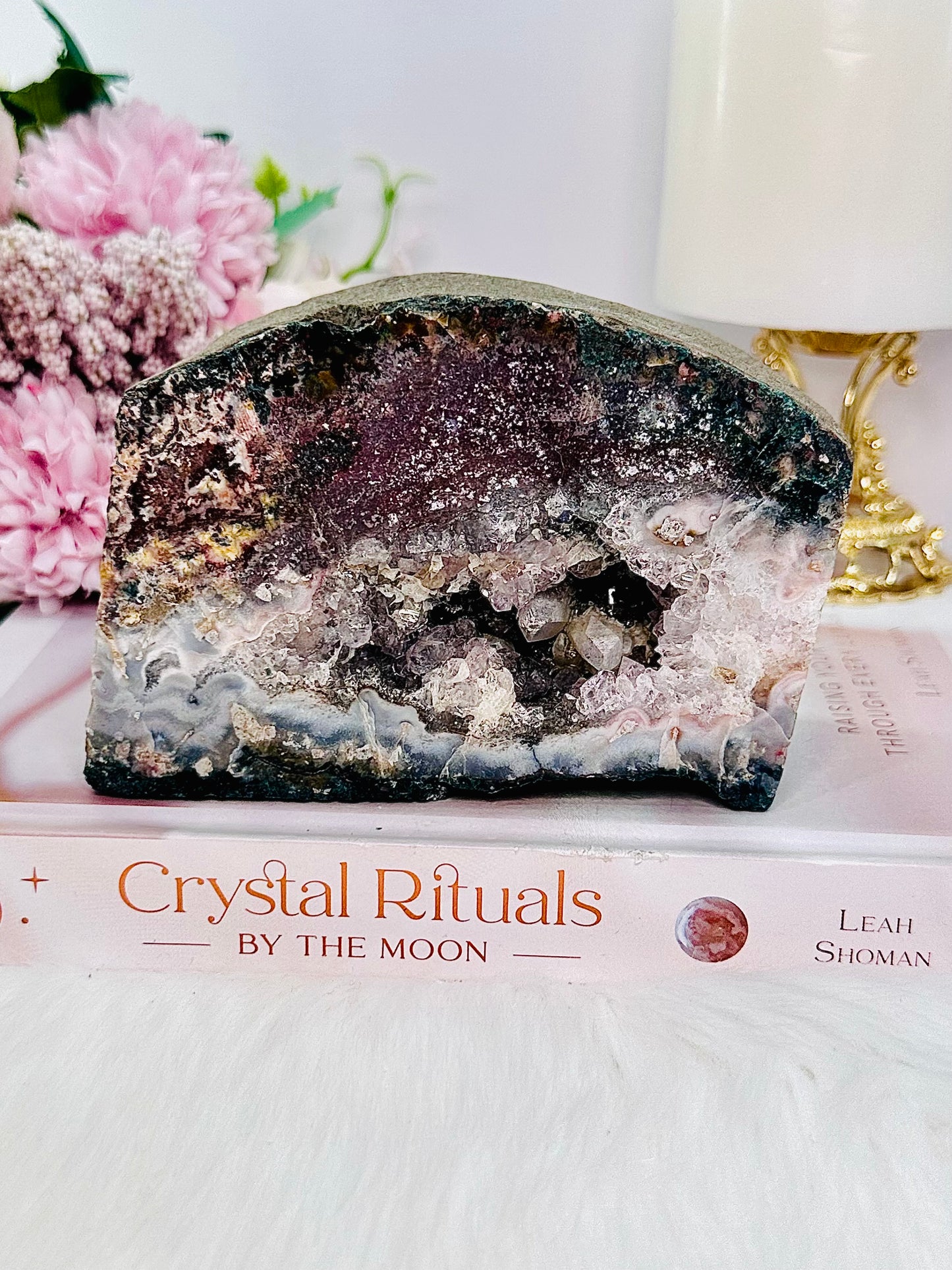 WOW!! Absolutely Divine Stunning Large 975gram Druzy Pink Amethyst Freeform From Brazil