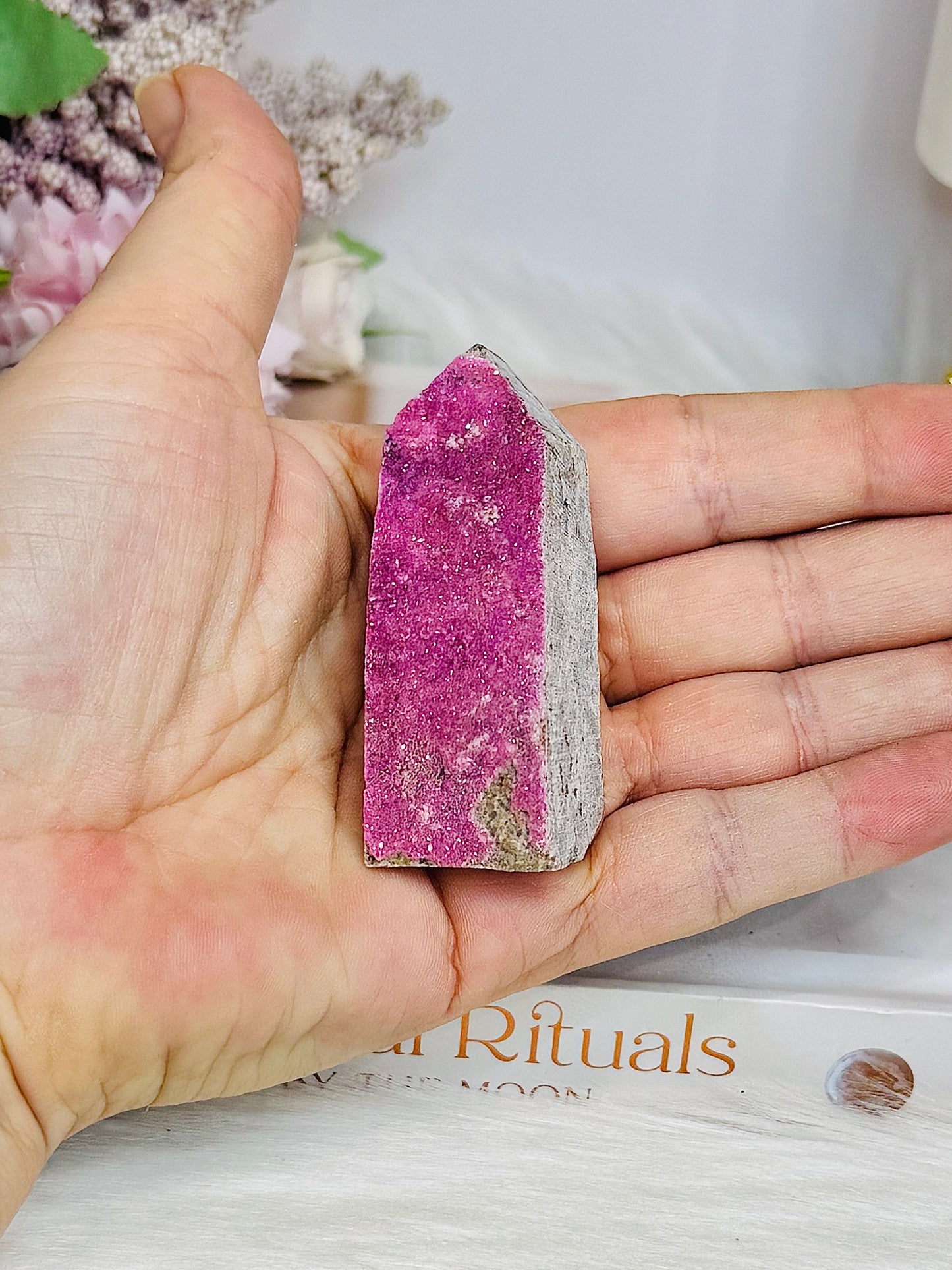 Pink Cobalt Calcite Chunky Tower | Specimen 6cm