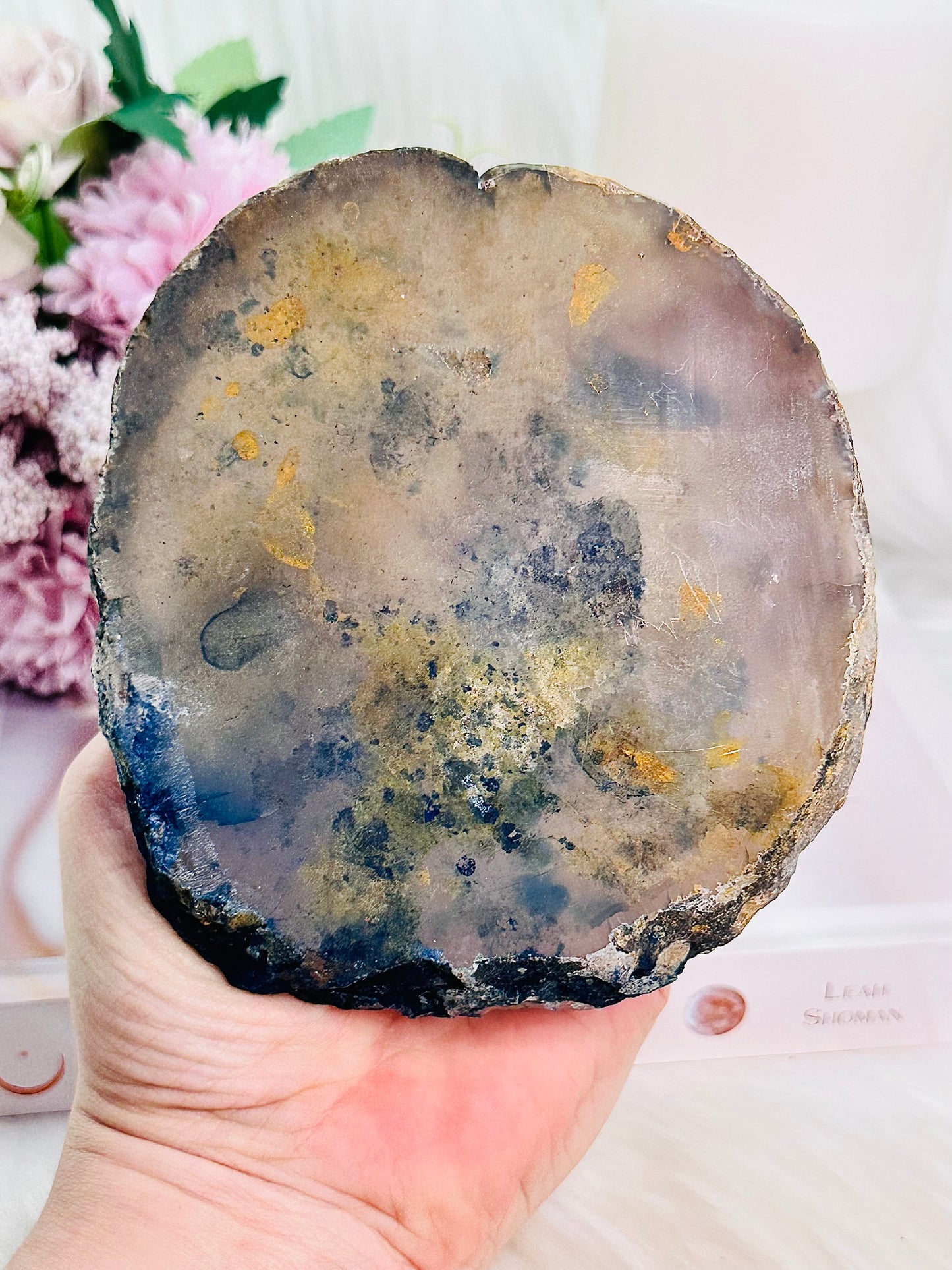 Just Gorgeous!! Large 12cm Agate Carved Bowl ~ Perfect For Jewellery on Your Bedside