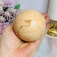 Large Peach Moonstone Sphere on Stand 456g