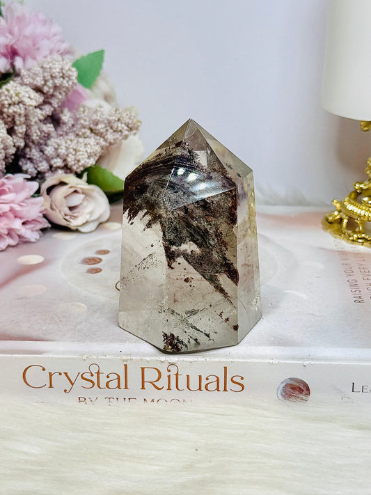 Chunky Garden Quartz | Lodolite Tower 8cm