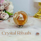 Small Flower Agate Druzy Sphere on Stand