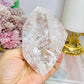 Large High Grade Clear Quartz Polished Freeform with Rainbows 346g