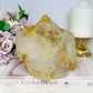 Natural Large Golden Healer Quartz Freeform with Rainbows 1.45KG 13.5cm