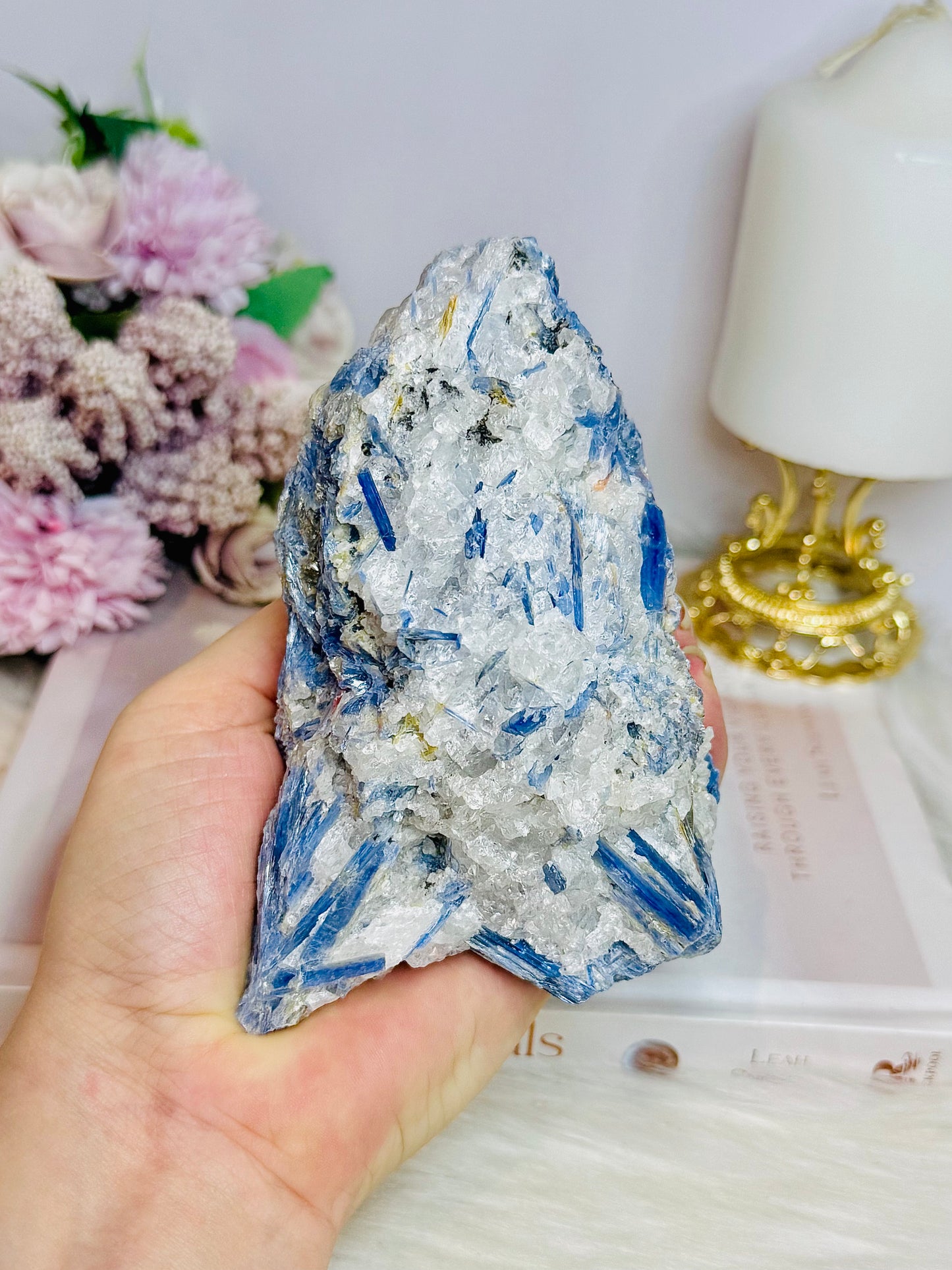 Large Natural Blue Kyanite Specimen 13cm 750g