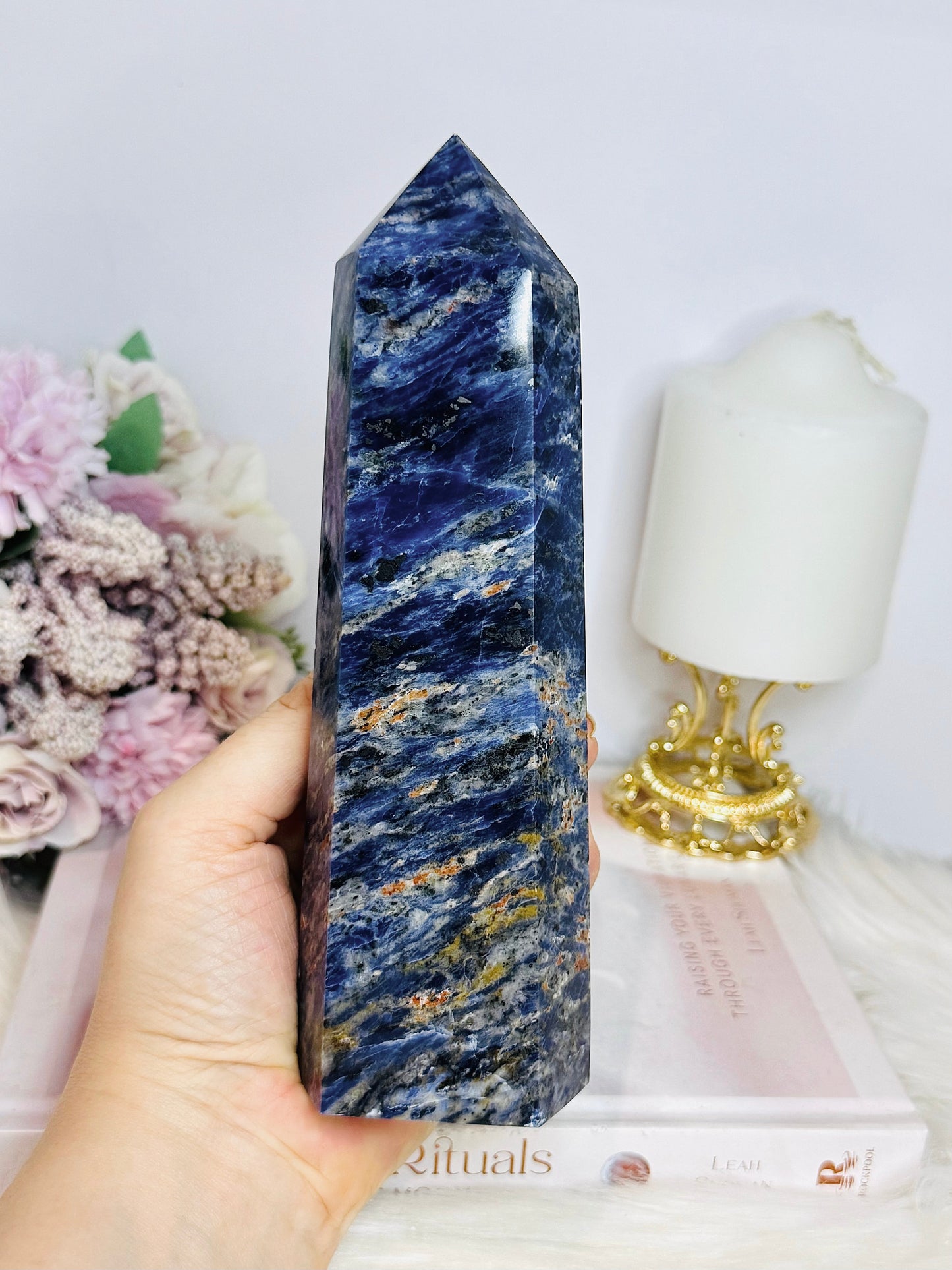 Large Sunset Sodalite Chunky Tower 19cm