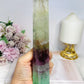 Tall Watermelon Fluorite Tower 21cm with Rainbows