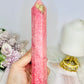 Large Thulite Tower with Epidote Inclusions 20cm