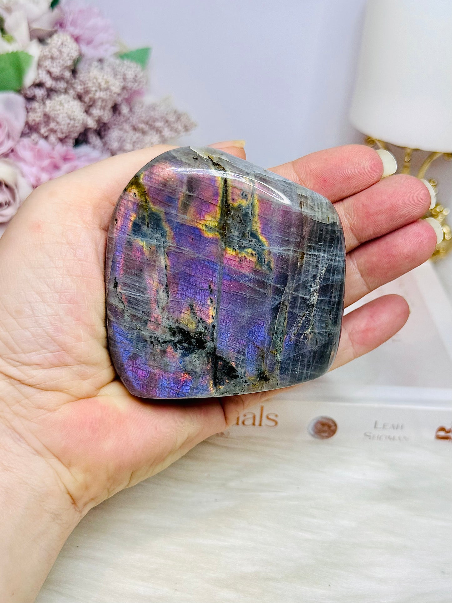 Pink & Purple Flash Labradorite Freeform 320g 7cm