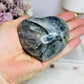 Labradorite Carved Heart with Flash 8cm