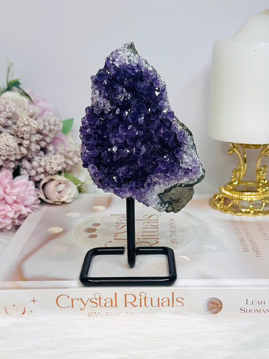 Amethyst Cluster On Stand 14cm