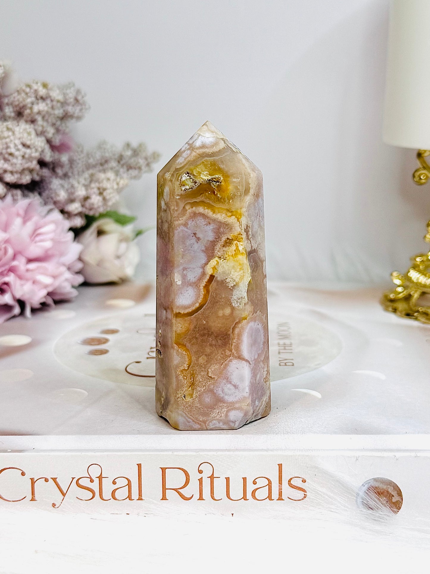 Flower Agate Chunky Tower 7.5cm