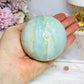 Blue Caribbean Calcite Sphere on Stand 486g