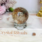 High Grade Garden Quartz Sphere with Rainbows 114g on Stand