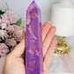 High Grade Rare Natural Phosphosiderite Carved Tower From USA 15cm