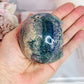 Phenomenally Gorgeous Natural Large Grape Agate Sphere 374grams On Stand