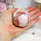 High Grade Flower Carnelian Sphere on Stand 246g