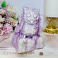 Large Kunzite Carved Owl 698g 11cm