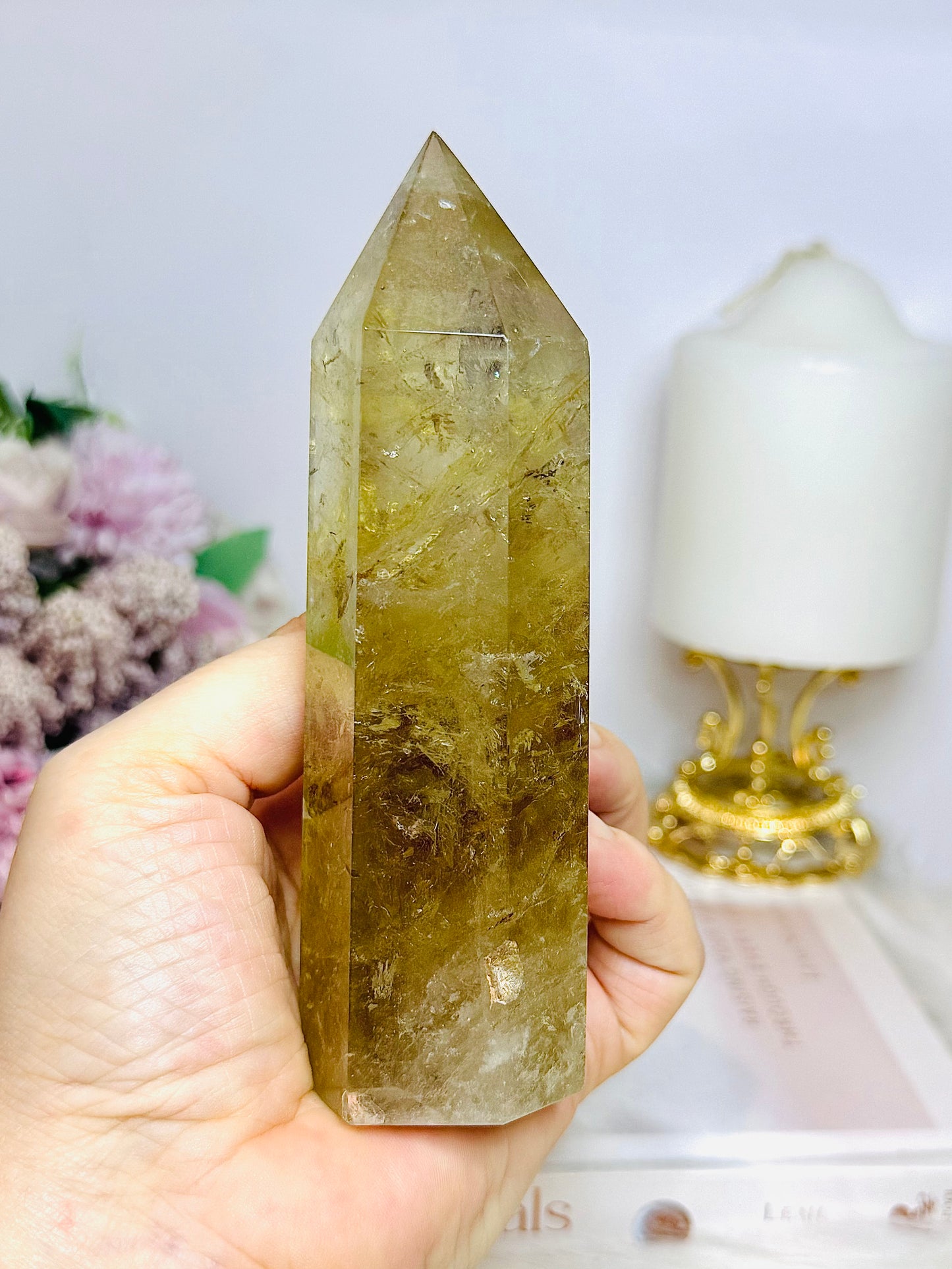 Smokey Citrine Tower 14cm