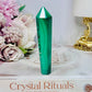 Natural AAA Grade Malachite Carved Tower | Wand 9cm