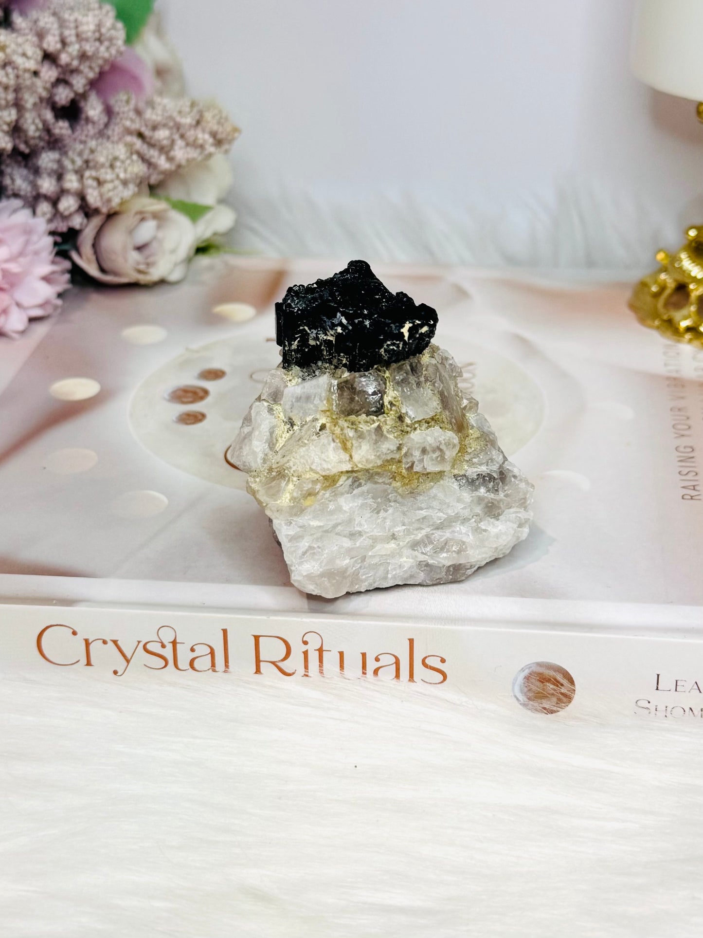 Natural Large Black Tourmaline on Matrix 144g