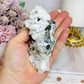 Natural Calcite Specimen with Pyrite & Black Tourmaline Inclusions 11.5cm 252g