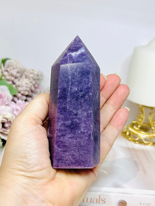 Chunky Lepidolite Tower 11.5cm 336g