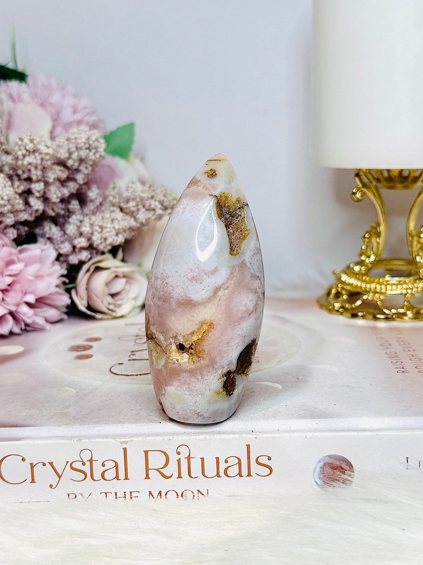 Pink Amethyst Druzy Flame | Freeform 8cm