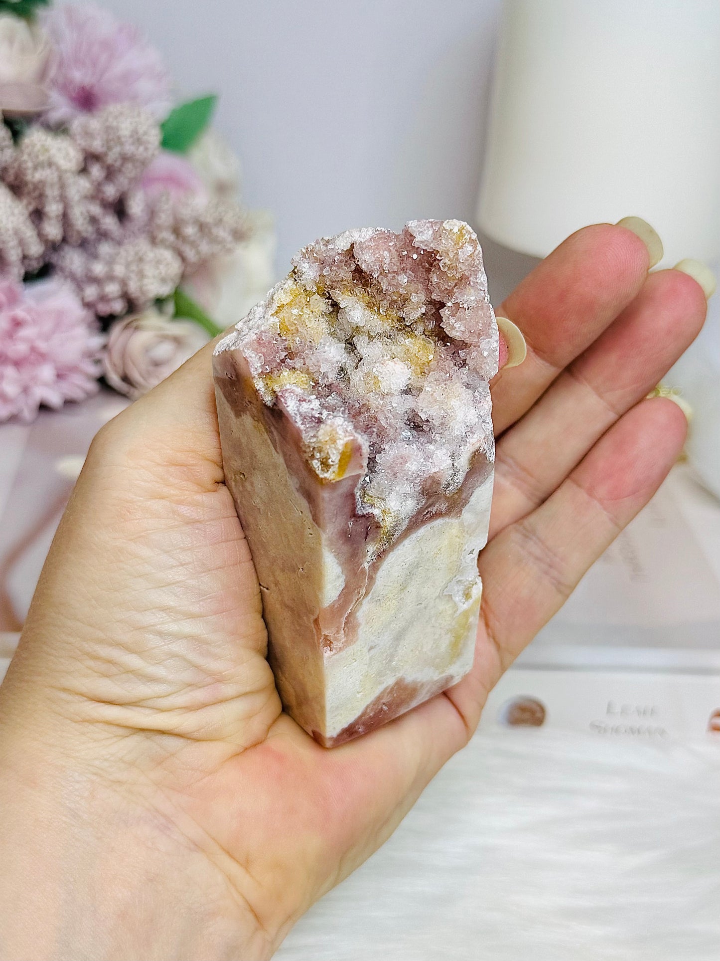 Pink Amethyst Druzy Freeform 9cm 189g