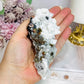 Natural Calcite Specimen with Pyrite & Black Tourmaline Inclusions 11.5cm 252g